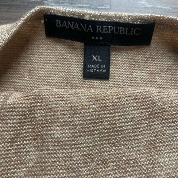 Banana Republic Gold Keyhole Sweater Size XL - Picture 7 of 7